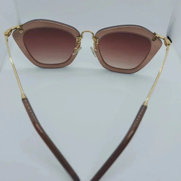 Fashion Brown and Gold Cat  Eye sunglasses - Picture 5 of 12